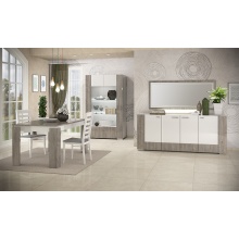 nowoczesna komoda 4 drzwiowa na wysoki połysk do salonu i jadalni CAPRICCI 