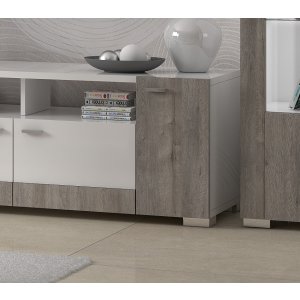 nowoczesna komoda 4 drzwiowa na wysoki połysk do salonu i jadalni CAPRICCI 